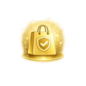 Icono visual de venta en línea segura para su E-Benefiko