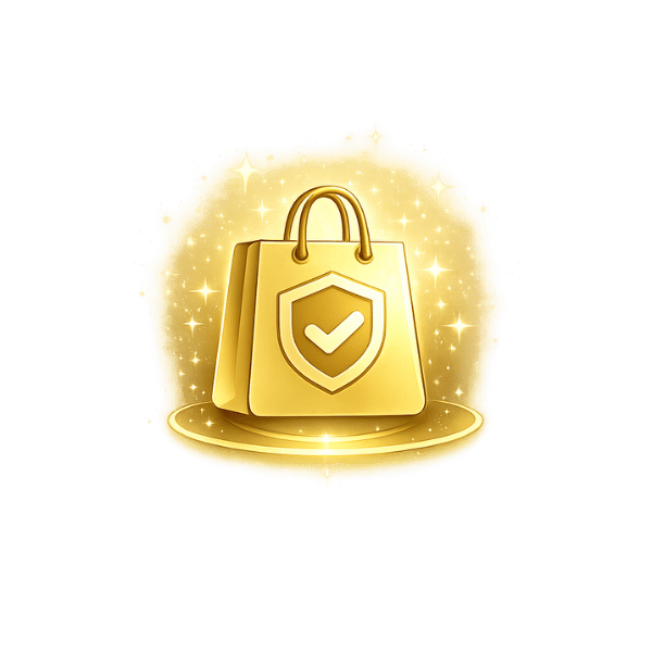 Icono visual de venta en línea segura para su E-Benefiko