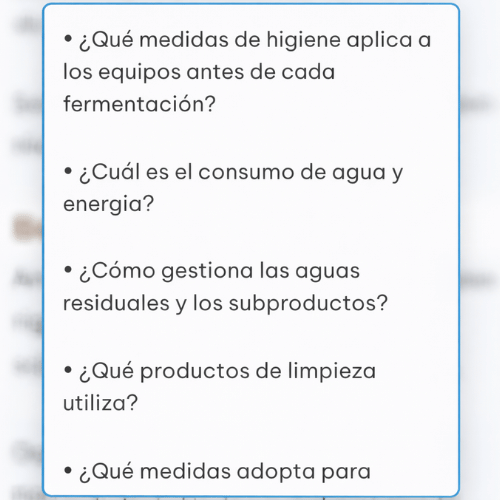 1) Imagen con cuadro de preguntas Alt Ejemplo de ayuda contextual con preguntas orientativas para completar una descripción dentro del E-Benefiko. Título Ejemplo de ayuda contextual para completar una descripción Descripción Captura de un cuadro de ayuda con preguntas orientativas pensadas para facilitar la redacción de contenidos dentro del E-Benefiko. 2) Imagen con ejemplo de foto Alt Ejemplo de fotografía vertical para ilustrar un bloque visual dentro del E-Benefiko. Título Ejemplo de fotografía vertical para un bloque visual Descripción Captura de una imagen de ejemplo con formato vertical y referencia visual para ayudar a elegir una foto adecuada dentro del E-Benefiko.
