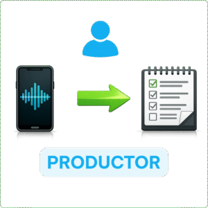 Descripción a partir de audio – Producción – Productor